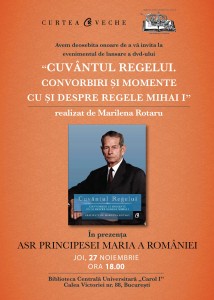 Lansare Cuvantul Regelui BCU_afis
