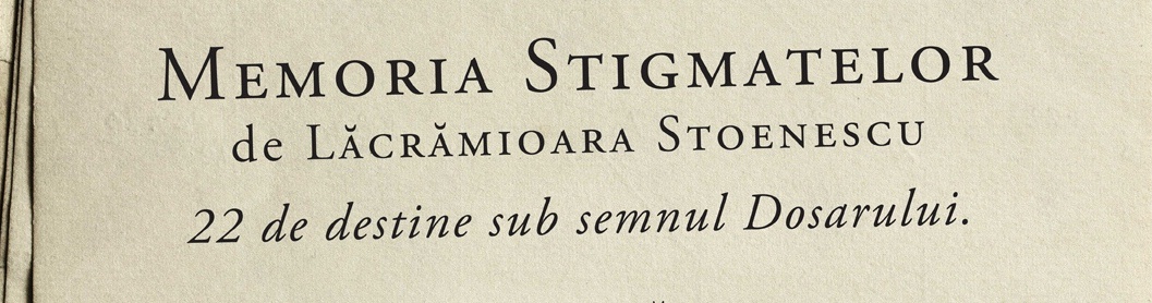 Lansarea volumului „Memoria stigmatelor”