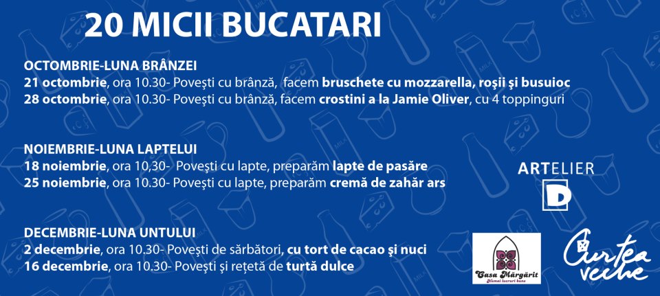 Cei „20 Mici Bucătari” în luna noiembrie