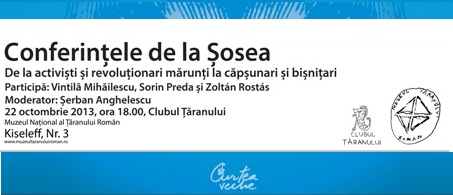Eveniment “De la activiști mărunți și revoluționari, la căpșunari și bișnițari” cu Zoltán Rostás