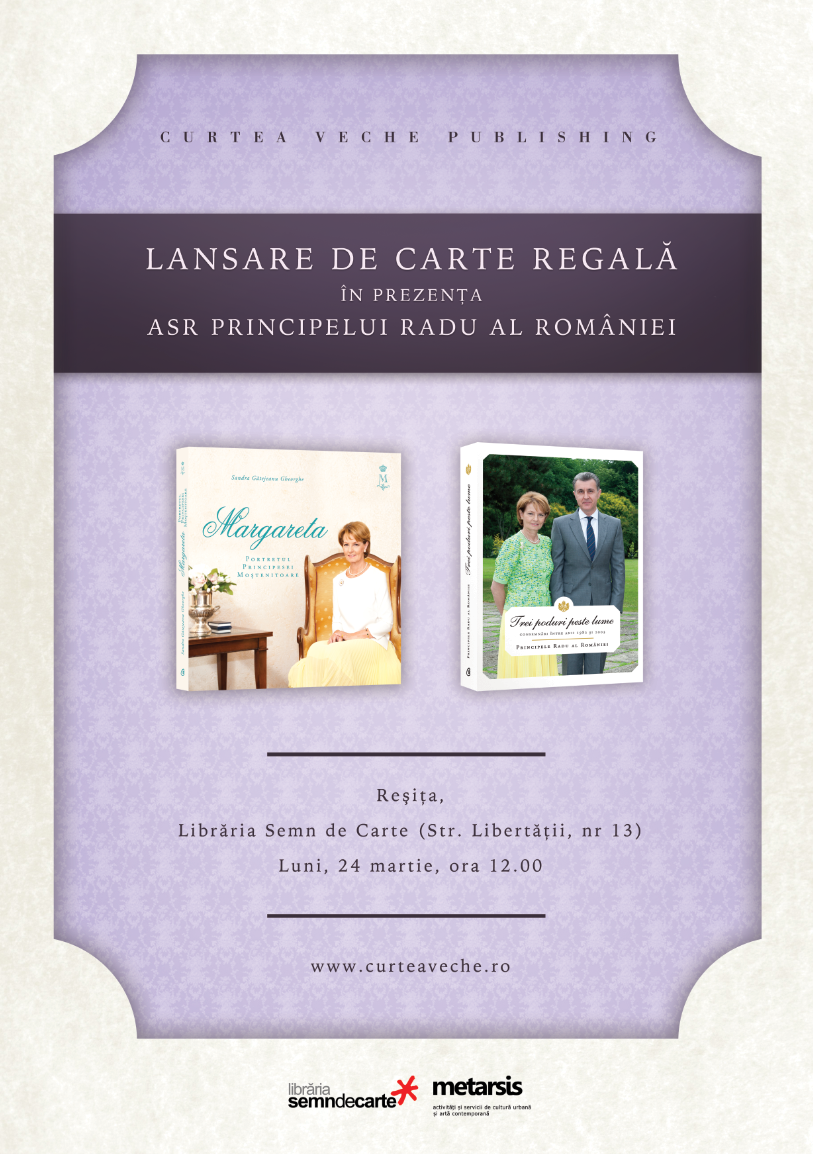 ASR Principele Radu al României,  lansare de carte regală la Reşiţa, Caransebeş şi Lugoj