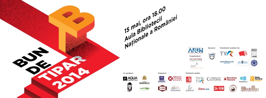 Curtea Veche Publishing, nominalizată la mai multe categorii în cadrul Galei Industriei de Carte din Romania „Bun de Tipar” 2014!