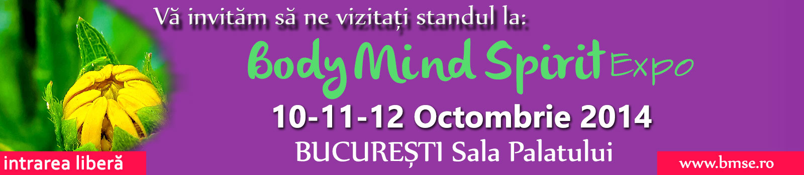 Curtea Veche Publishing la Body Mind Spirit Expo – 10 – 12 Octombrie 2014, Sala Palatului București