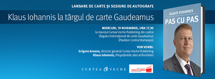 Klaus Iohannis, invitatul Curtea Veche Publishing la Gaudeamus 2014