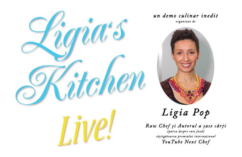 Demonstrație culinară la București cu Ligia Pop „Ligia’s Kitchen Live!”