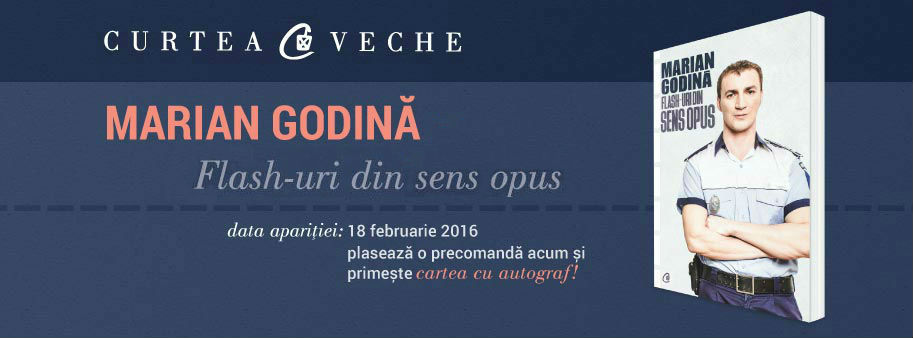 Marian Godină, polițistul din Brașov care blochează traficul  cu volumul său de debut