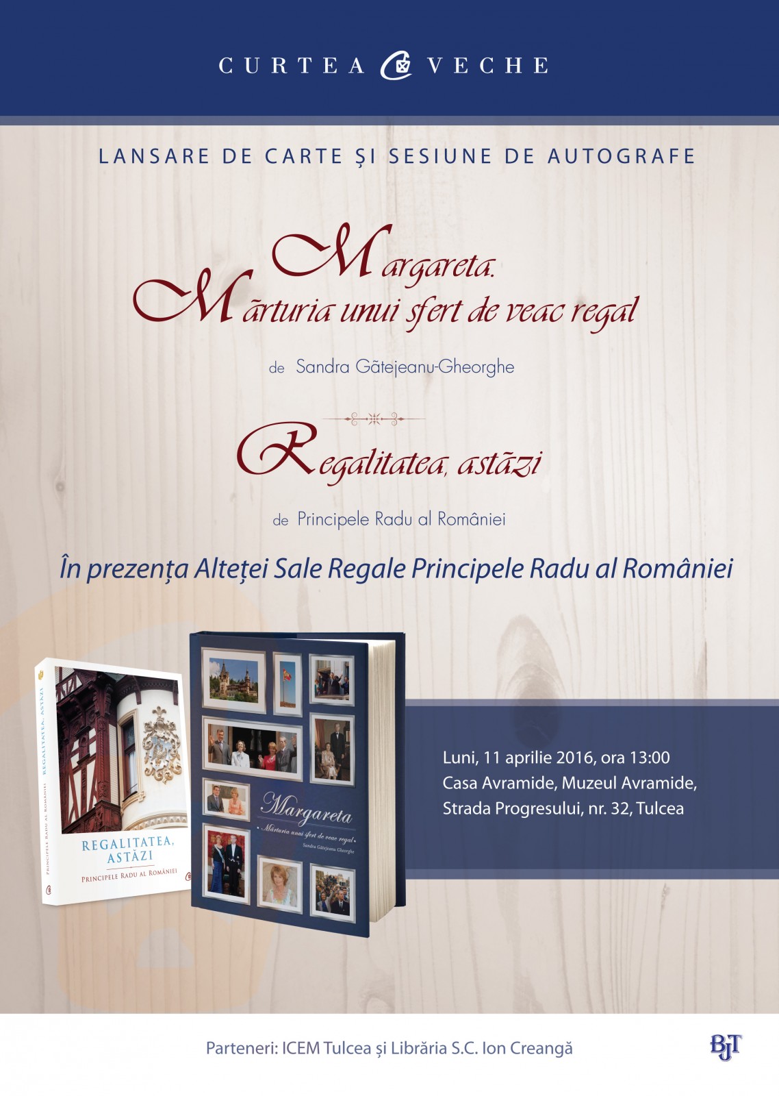 Prezentare de carte regală în prezența  ASR Principele Radu al României la Tulcea