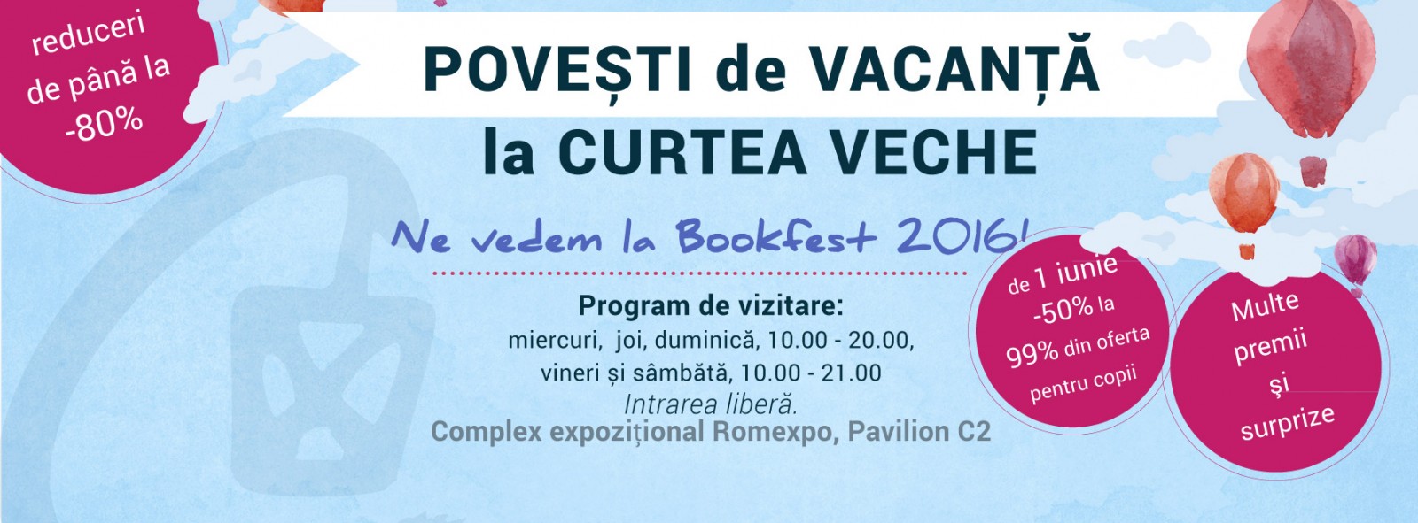 Evenimente Curtea Veche Publishing la Bookfest 2016