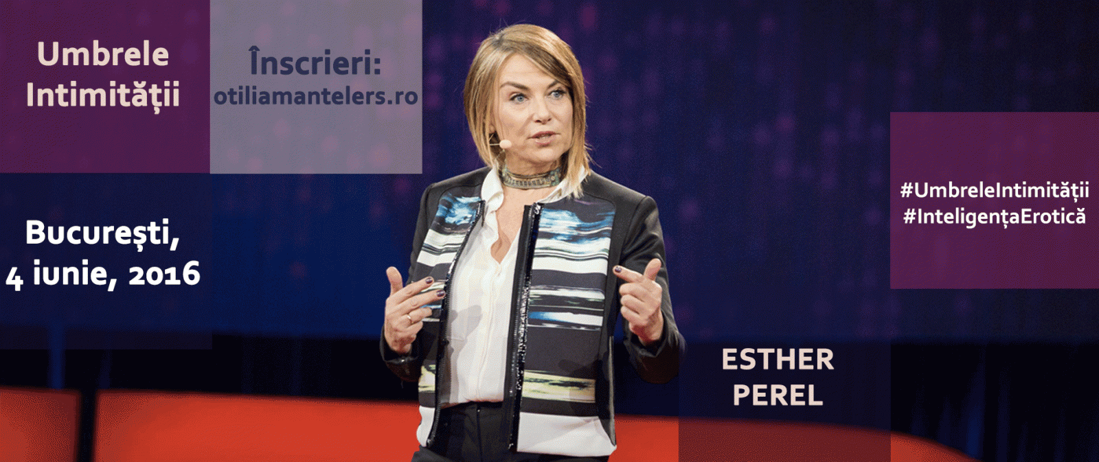 Esther Perel in București  – Umbrele Intimității
