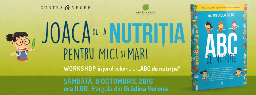 Mihaela Bilic, workshop de nutriție pentru mici și mari la Cărturești Verona