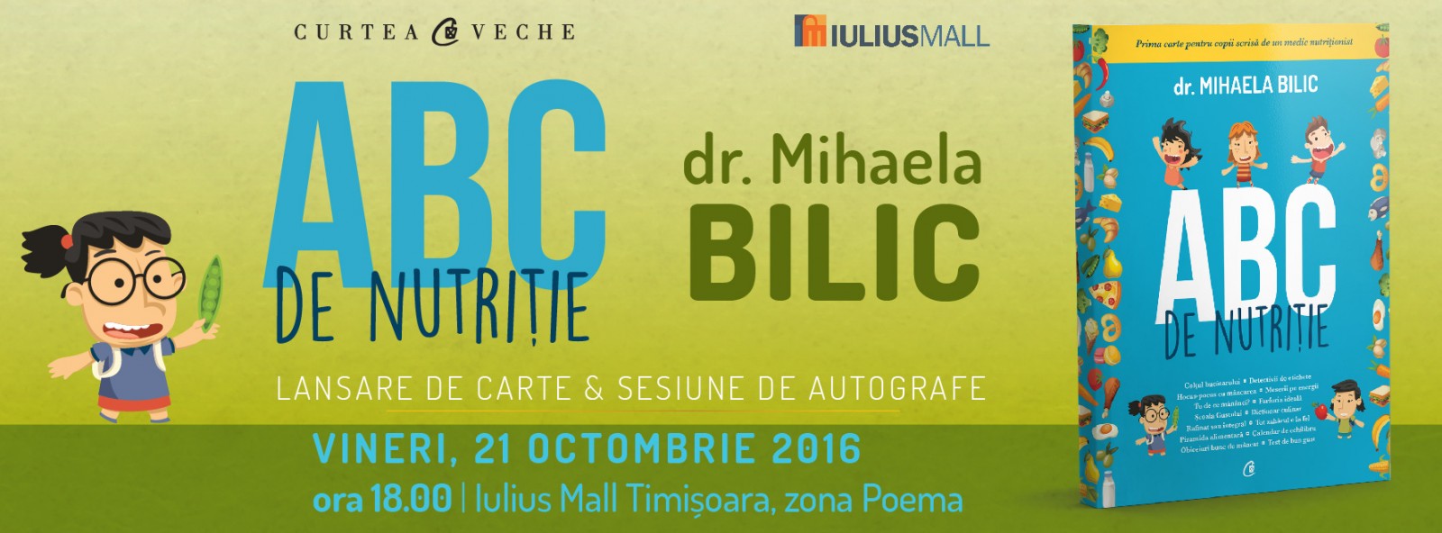 Mihaela Bilic, conferință despre nutriție la Timișoara
