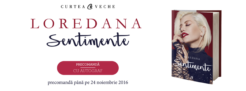 Odată cu concertul de la Sala Palatului, Loredana lansează cartea SENTIMENTE