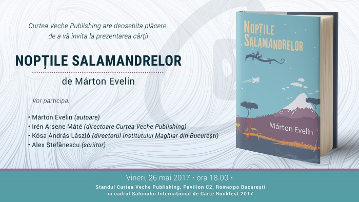 Lansarea cărții “Nopțile salamandrelor” de Márton Evelin la Bookfest 2017