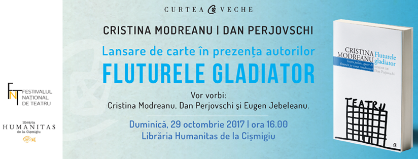 Lansare de carte FNT 2017: “Fluturele gladiator”, de Cristina Modreanu