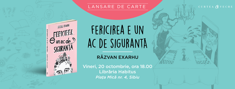 Răzvan Exarhu vine cu prima sa carte la Sibiu