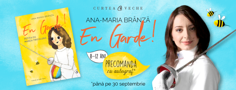 Campioana olimpică și mondială Ana-Maria Brânză lansează cartea pentru copii „En Garde! Fetița cu masca tricoloră”