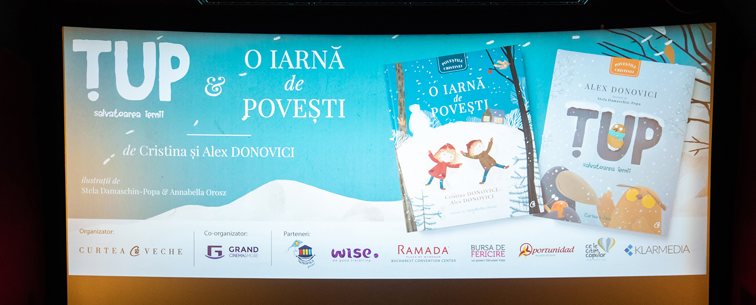 Doua noi cărți din colecția Poveștile Cristinei lansate într-un eveniment caritabil