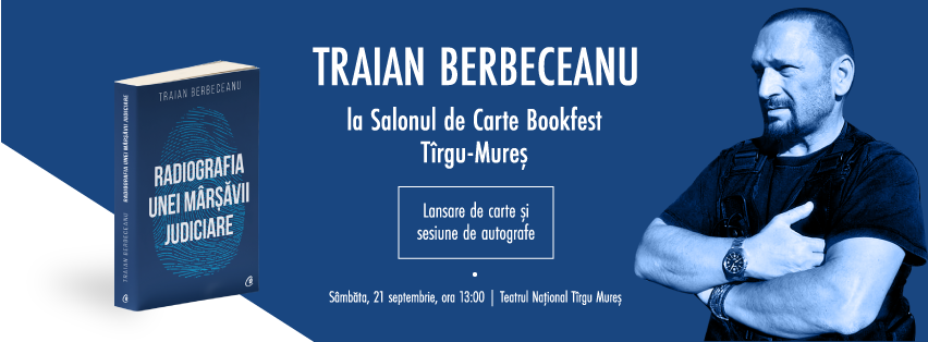 Traian Berbeceanu, unul dintre cei mai cunoscuți polițiști din România, își spune povestea la Bookfest Tîrgu-Mureș