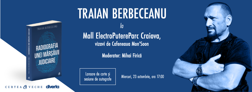 Traian Berbeceanu își lansează cartea în Craiova