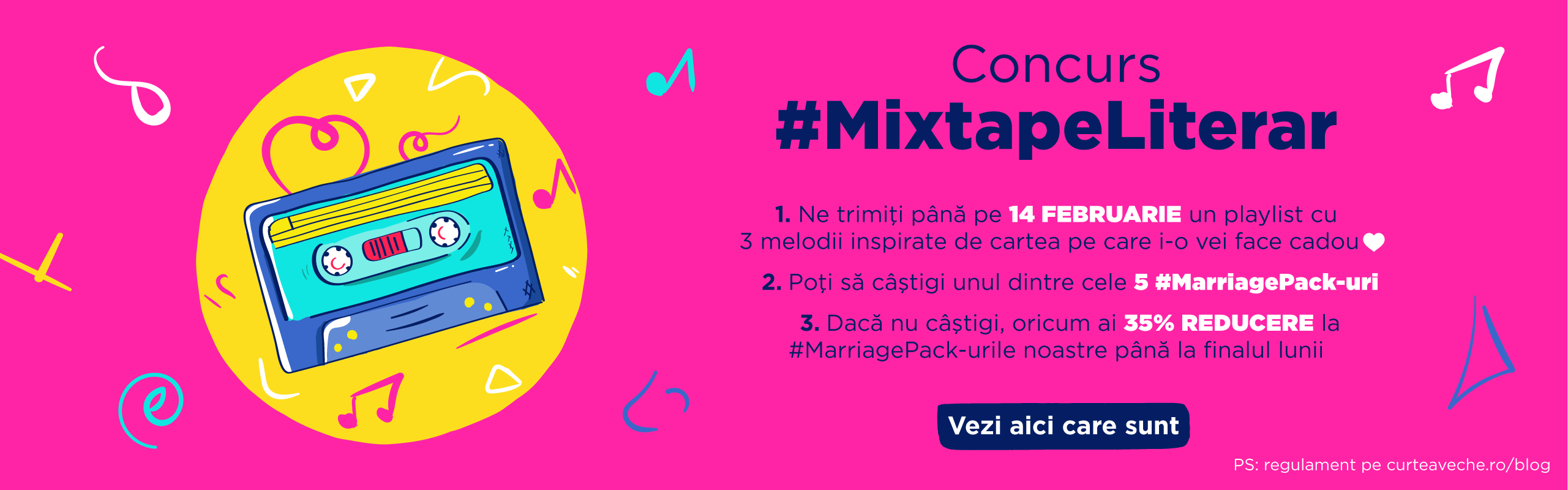 CONCURS: Cucerește-ti perechea cu un #MixtapeLiterar!