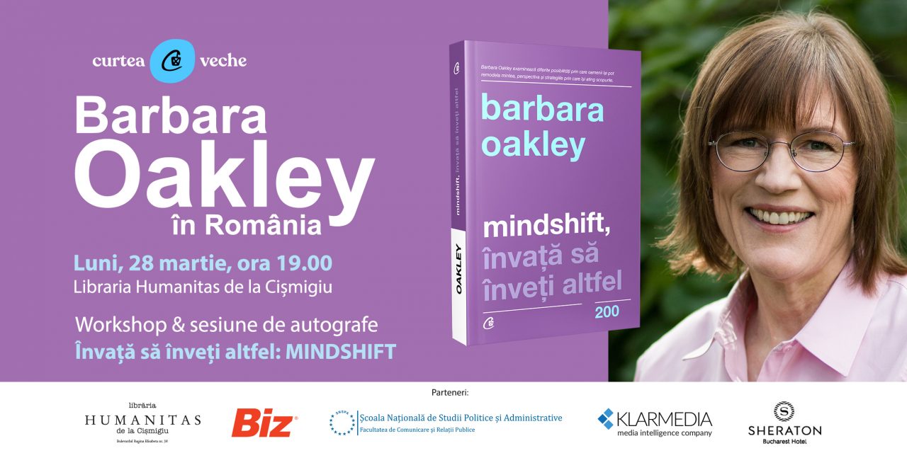Învată să înveți altfel: Barbara Oakley, pe 28 martie în România