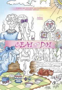 Cărți de colorat - Ceai în doi - Ember Canada - Curtea Veche Publishing