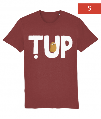 - Tricou Țup burgundy S - Curtea Veche Publishing