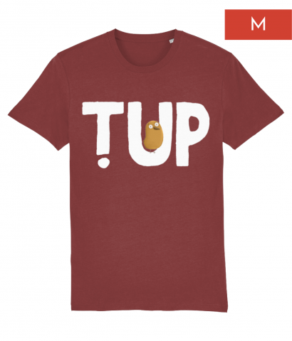  - Tricou Țup burgundy M - Curtea Veche Publishing