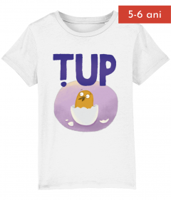 Tricou Țup alb 5-6 ani
