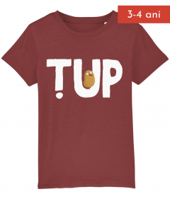  Tricou Țup burgundy 3-4 ani  - 