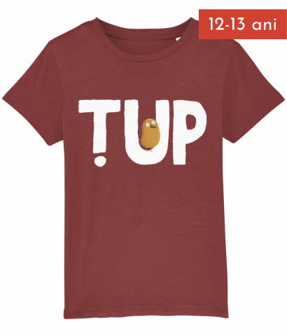  - Tricou Țup burgundy 12-13 ani - Curtea Veche Publishing